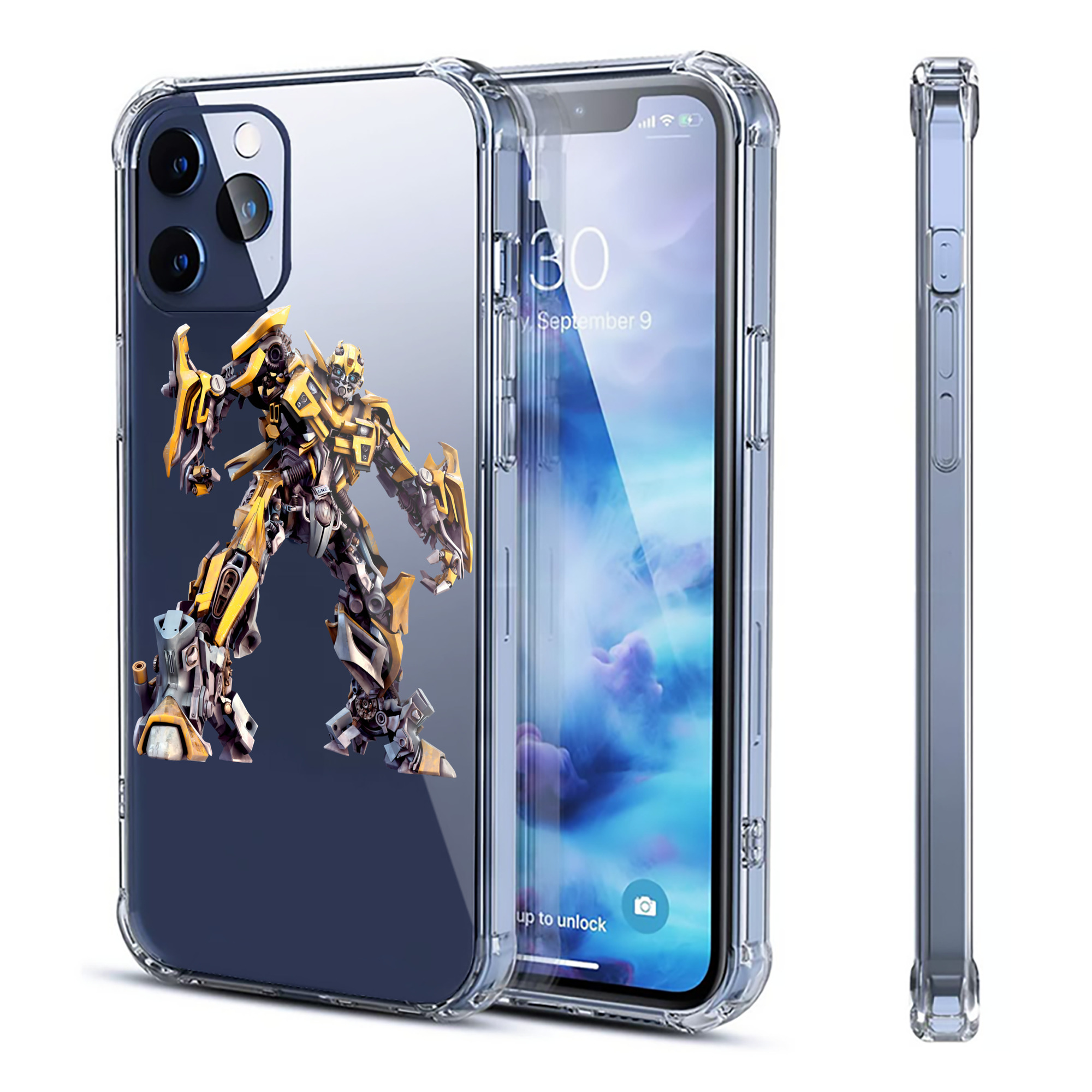 （画像用） Transformers トランスフォーマー 【iPhone 12シリーズ対応】透明スマホケース（クリアソフトケース）